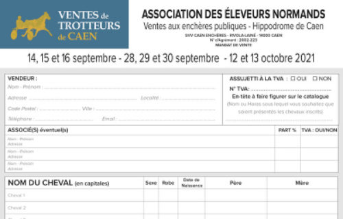 VENTES 2021 : Inscriptions closes