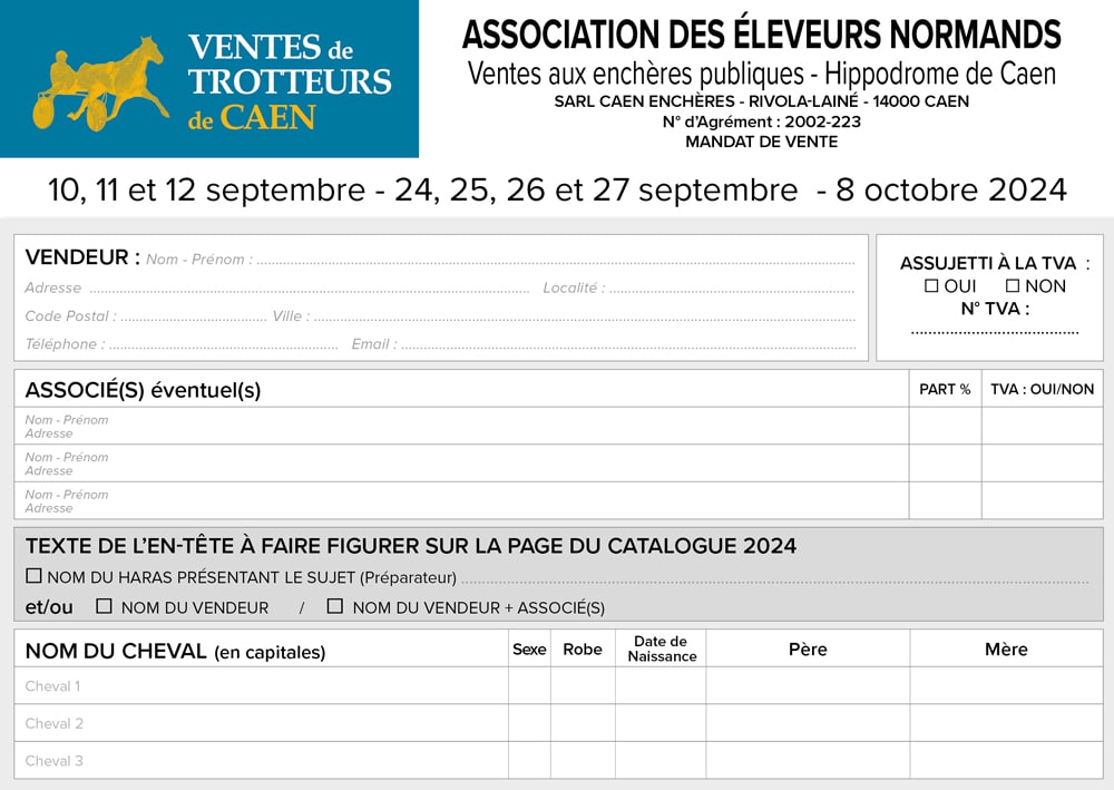 You are currently viewing VENTES DE CAEN 2024 : inscriptions closes